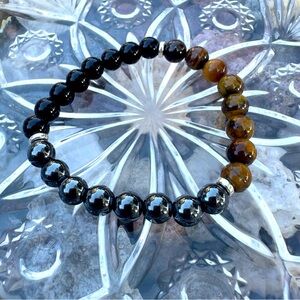 Protection Energy Semiprecious Stone Beaded Healing Bracelet